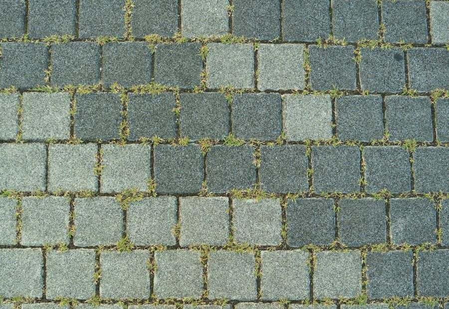 Pavaj exterior cu rosturi vizibile